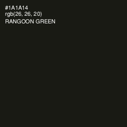 #1A1A14 - Rangoon Green Color Image